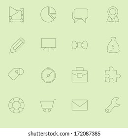 Thin SEO Icons Vol 2