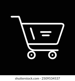 THIN shopping CART minimalist empty light
