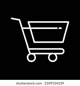 THIN shopping CART minimalist empty light
