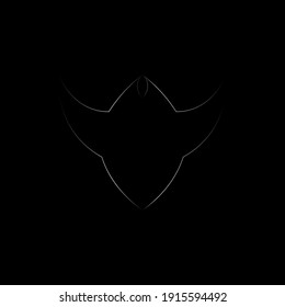 thin silver steel stripes on a black background. minimalistic design. stylize