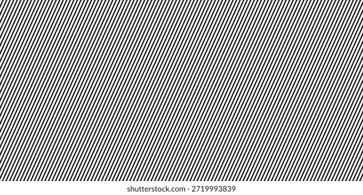 Padrão sem emenda da linha de barra fina. Plano de fundo de linhas diagonais finas repetidas. Papel de parede Pinstripe. Fundo de tira inclinada preto e branco. Repetindo sobreposição de textura linear oblíqua.art