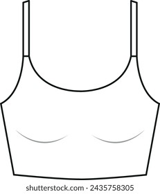 
thin strap sports bra cad, crop top cad