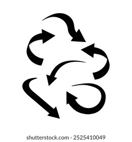 Thin To Thick Arrows set vector file