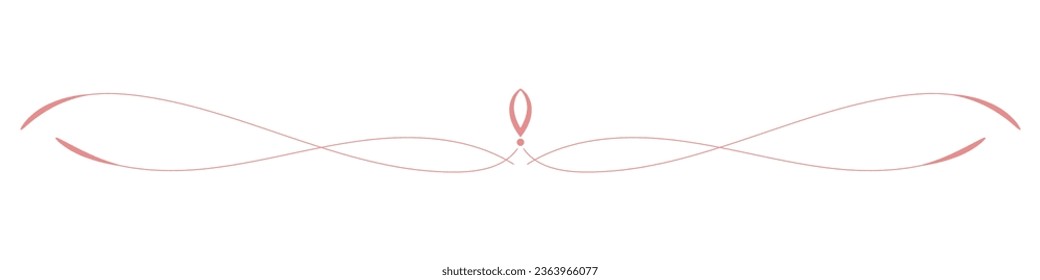 Thin vintage lines. Pink for the border line