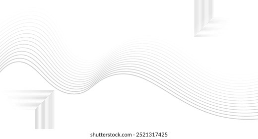 Thin wavy line abstract background. Wavy line horizontal divider outline minimalist background
