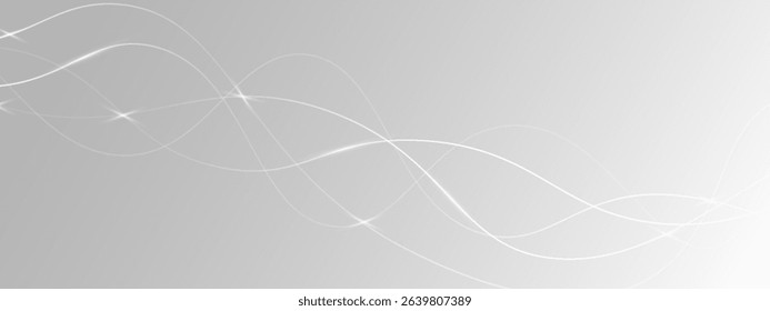 Thin wavy line abstract background. Wavy line horizontal divider outline minimalist background. Abstract black lines wave curve motion on white background. Vector Eps10