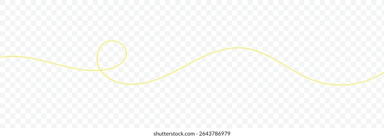 Thin wavy line abstract background. Wavy line horizontal divider outline minimalist background. Abstract black lines wave curve motion on white background. Vector Illustration. EPS 10 .