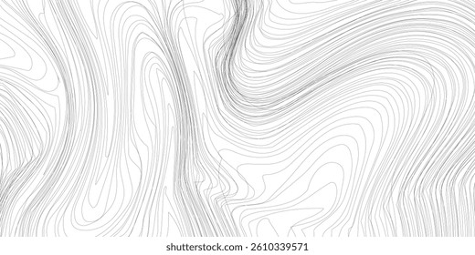 Thin wavy line pattern with flowing curves, undulating abstract background. Squiggle design for subtle. Flat vector illustration isolated on white background.