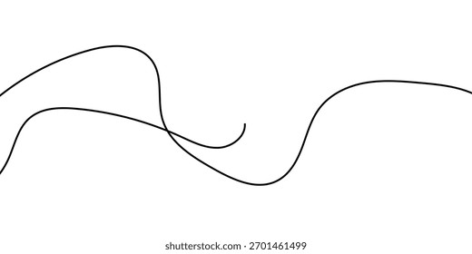 Thin wavy line pattern with flowing curves, undulating abstract background. Suit for banner, web, poster, pamflet, brochure and presentation