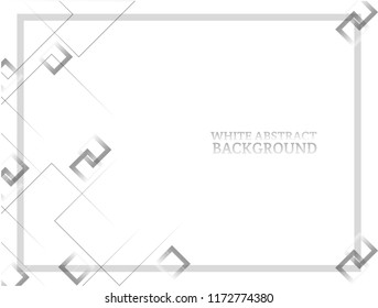 Thin White gray square background