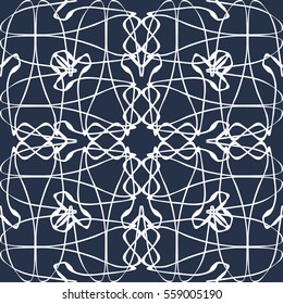 thin white lines vintage seamless pattern vector illustration