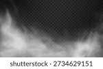 Thin white mist rises upward with smooth motion, creating an elegant smoky frame. Transparent details keep the image light. Great for graphic overlays.