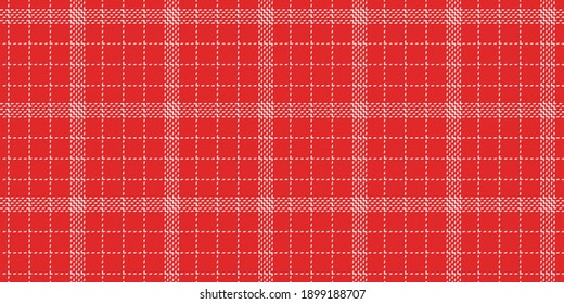 thin white threads on red Valentine day colors fabric texture of traditional checkered gingham seamless ornament, for plaid, tablecloths, shirts, clothes, dresses, tartan
