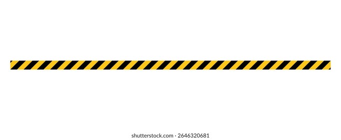 Thin yellow black diagonal stripe warning pattern