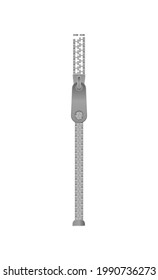 Thin zip icon. Cartoon illustration of thin zip vector icon for web