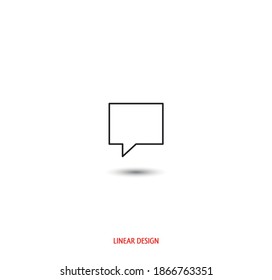 Thing icon in linear style. Vector graphics.