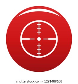 Thing radar icon. Simple illustration of thing radar vector icon for any design red