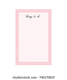 Things To Do, Notepad Vector, Notepad Icon, Things To Do Text, Note Taking Paper, Index Card, Sticky Pad, Vector Illustration Background
