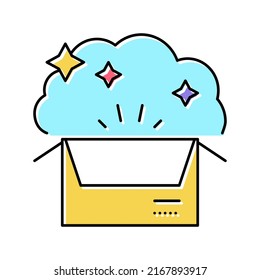 things nostalgia color icon vector. things nostalgia sign. isolated symbol illustration