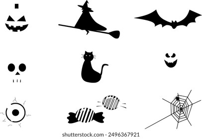 Things related to halloween graphic illustrations 