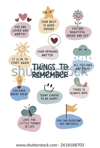 Things to Remember, Therapy Office Decor, Positive Affirmations, Anxiety Relief, Calming Corner, School Psychology, Motivational Wall Art