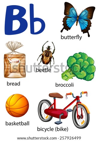 Things That Start Letter B On Stock Vector (Royalty Free) 257926499 ...