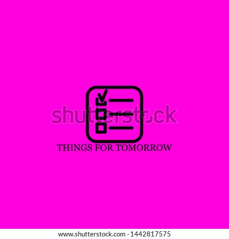 things for tomorrow icon sign signifier vector