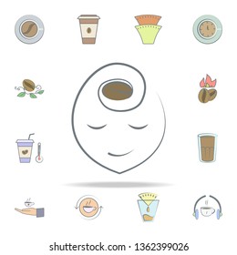 think about coffee icon. coffee icons universal set for web and mobile