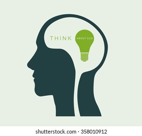think about the environment. green light, the concept of ecology