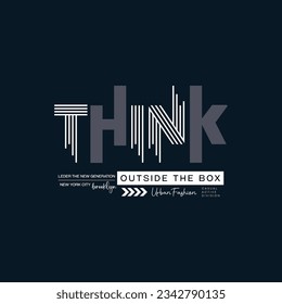 Think apparel vector print typography t-shirt design