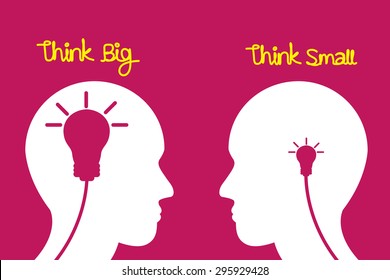 Think Big concept vector illustration.