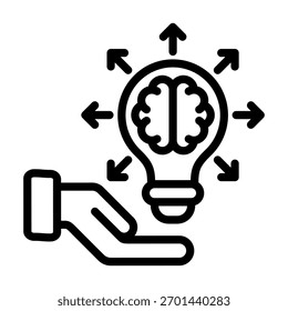 Elemento De Ícone Think Big Para Design E Vetor