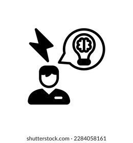 Think Big icon in vector. Illustration