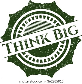 Think Big rubber grunge texture stamp