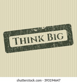 Think Big with rubber seal texture
