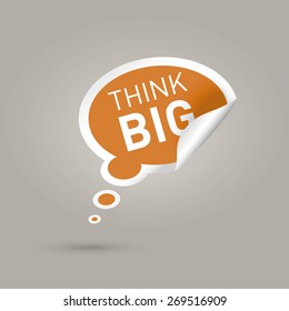 Think Big text message.