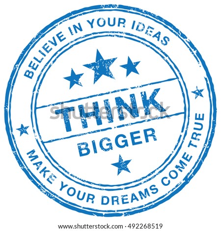 Think Bigger stamp