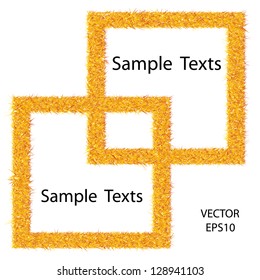 think box,idea box,grass symbol,text box,vector