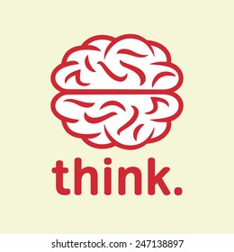 Think. Brain icon