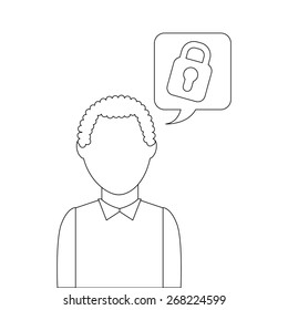 think bubble design, vector illustration eps10 graphic 