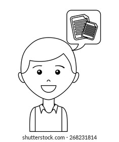 think bubble design, vector illustration eps10 graphic 
