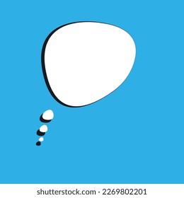 Think bubble, flat speech bubble.
speaking, messaging, idea concepts.
