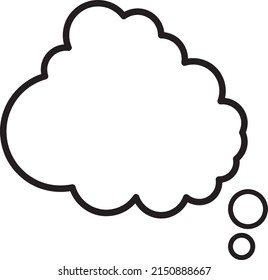 think bubble Icon vector illustration on white background..eps
