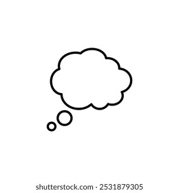 ícone Think Bubble. ilustração vetorial. EPS10