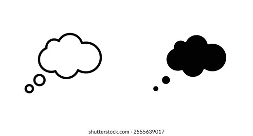 Think bubble icons for app and websites.