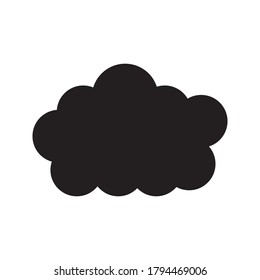 Think bubble isolated on white background. Trendy think bubble in flat style. Modern template for social network and label