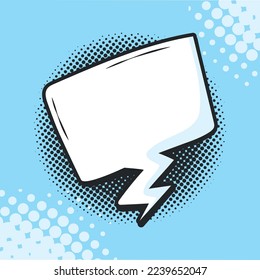 think bubble pop art design