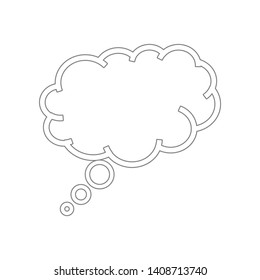 think bubbleicon. Element of web for mobile concept and web apps icon. Outline, thin line icon for website design and development, app development