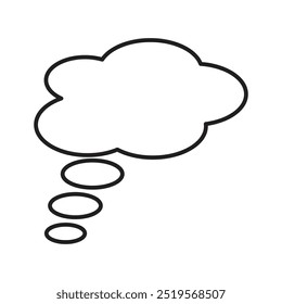 Think bubbleline icon. vector illustration. EPS10