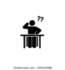 Think, classroom, school icon. Element of education pictogram icon. Premium quality graphic design icon. Signs and symbols collection icon for websites, web design